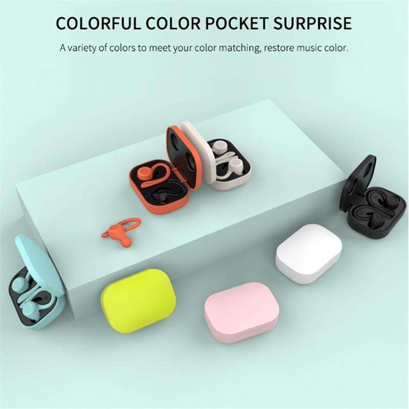 T20 TWS Bluetooth Hooks Wireless Sports Headphones with Charging Box IPX6 Waterproof Noise-cancel...