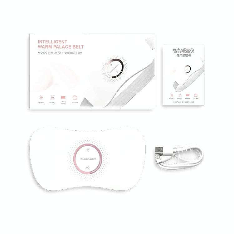 Electric Heating Uterus Warming Belt, Specification: English(White)