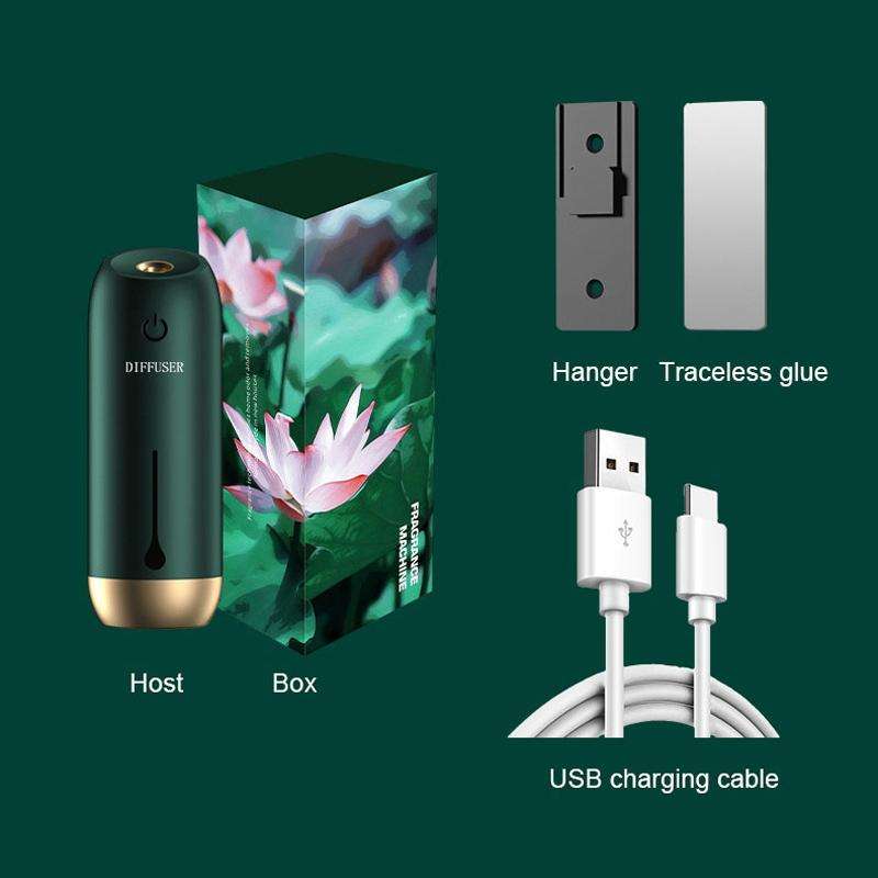 Timed Automatic Spray Air Purification Diffuser, Single Machine, No Essential Oil(2.0 Forest Green)