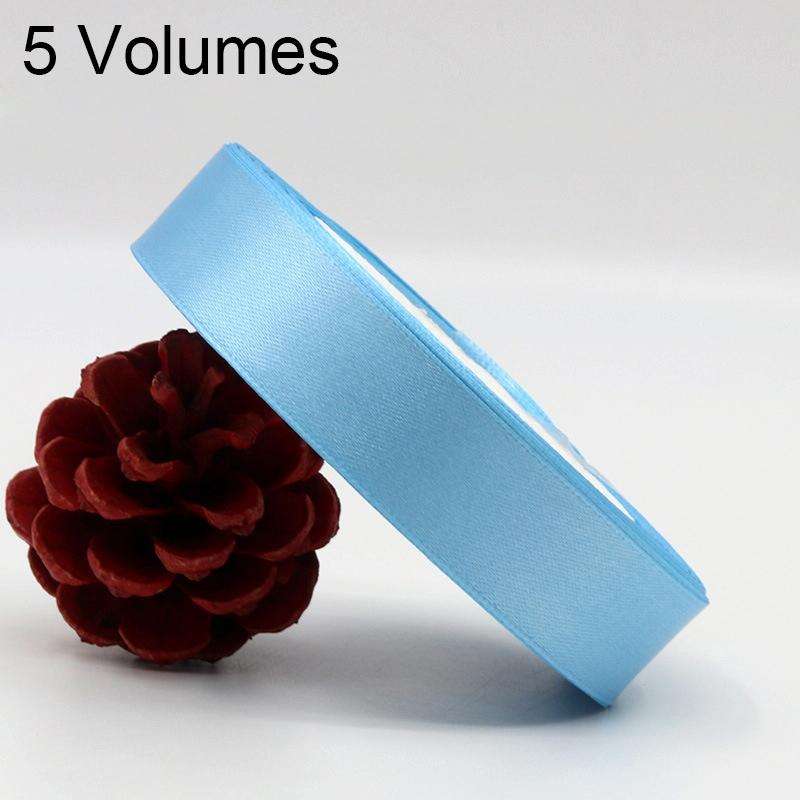 5 Volumes Color Satin Ribbons Handmade DIY Wedding Cake Decoration Holiday Gift Packages , Size: ...