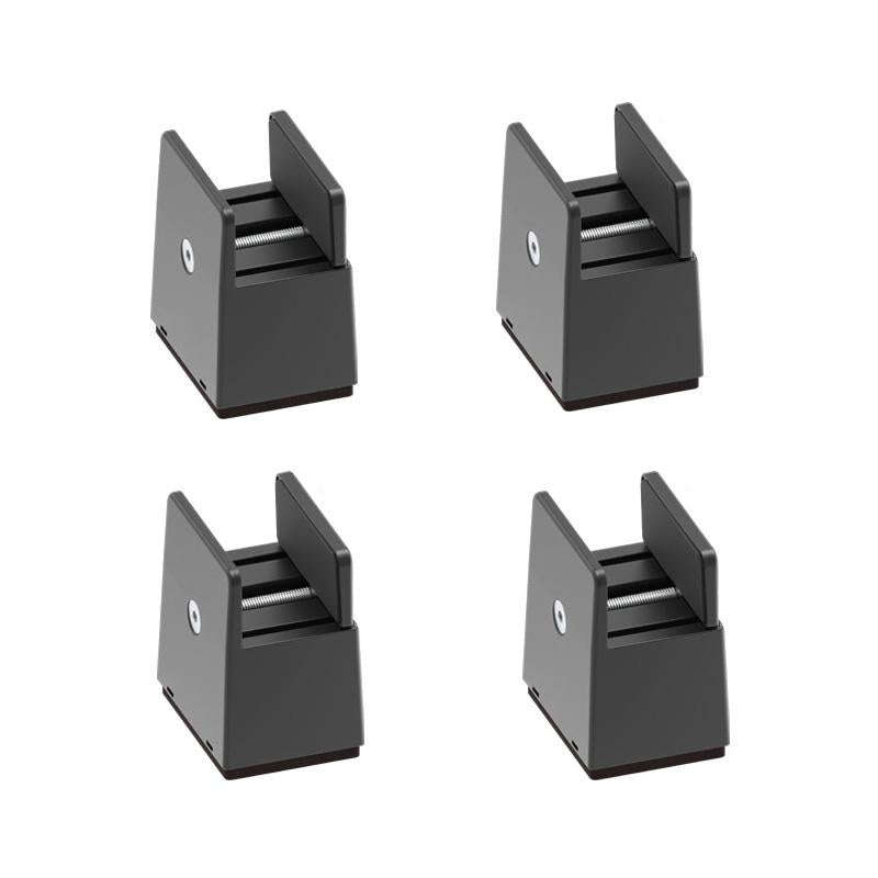 4pcs/set Adjustable Furniture Heightening Feet Pad, Size: 50mm High(Black Plywood Type For 10-37mm)