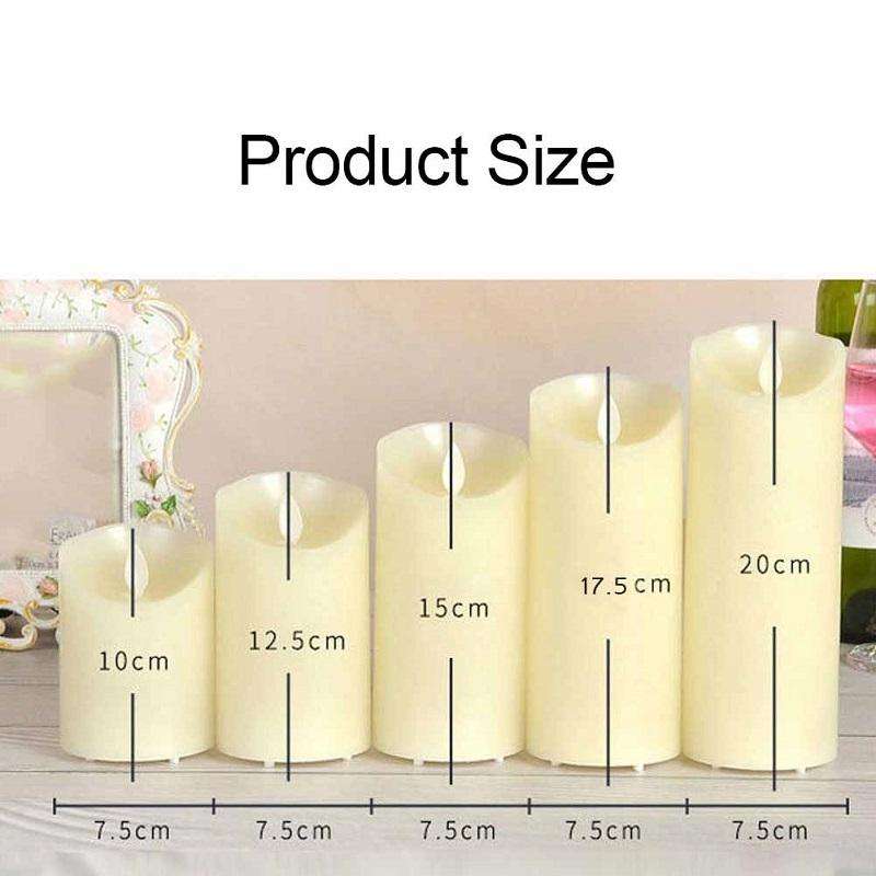 LED Electronic Candle Light Birthday Wedding Home Decoration Props Candle Holder, Battery Powered...