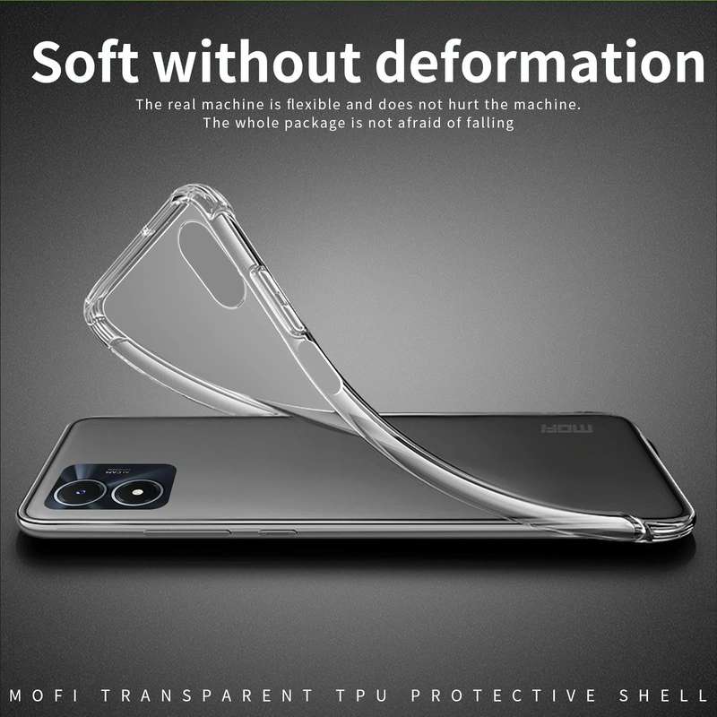 For vivo Y02s MOFI Ming Series Ultra-thin TPU Phone Case(Transparent)
