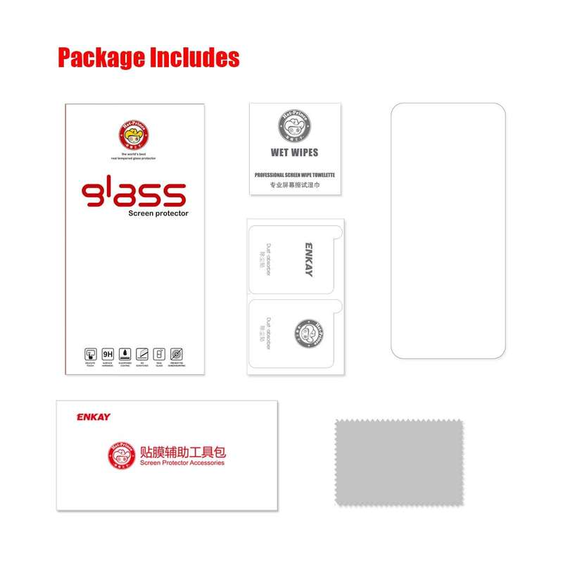 For Samsung Galaxy S23 FE 5G ENKAY 0.26mm 9H 2.5D High Aluminum-silicon Tempered Glass Film