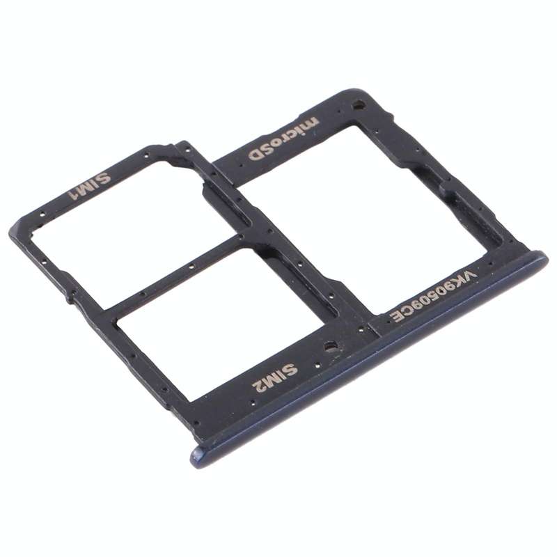For Samsung Galaxy A2 Core SM-A260 SIM Card Tray + SIM Card Tray + Micro SD Card Tray (Black)