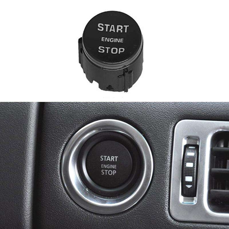 One-key Start Engine Stop Switch Button for Land Rover Range Rover / Discovery, Left Driving(Black)
