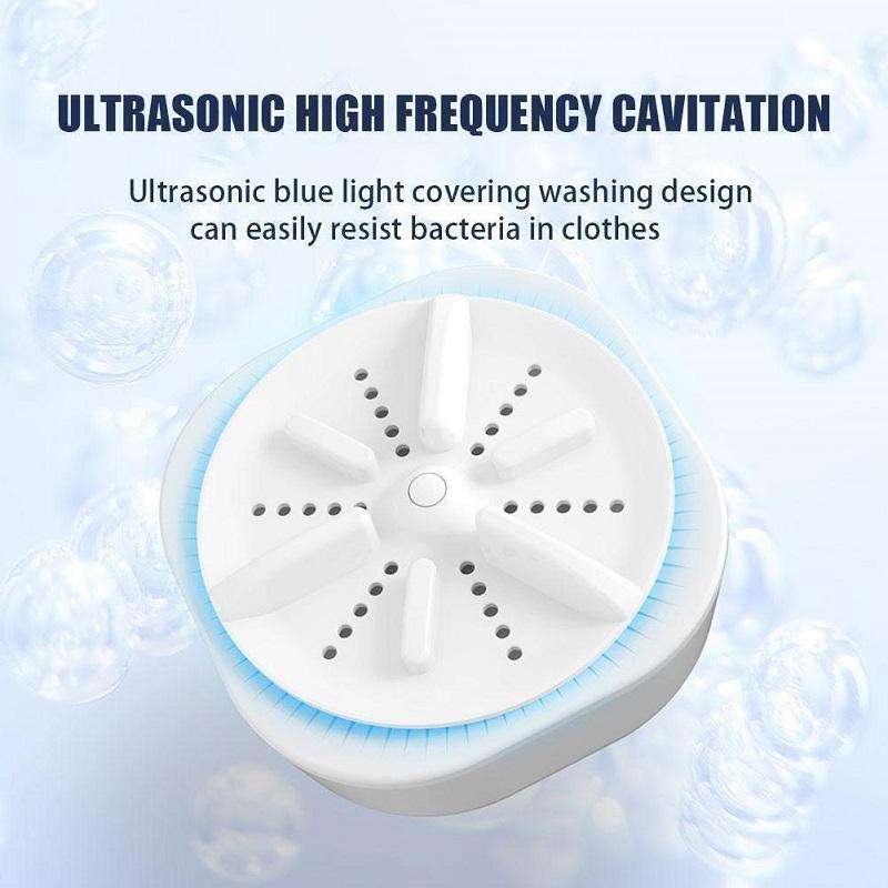 Portable Mini Turbo Switch Three-Speed Timing Washing Machine, Size: Vibration(White)