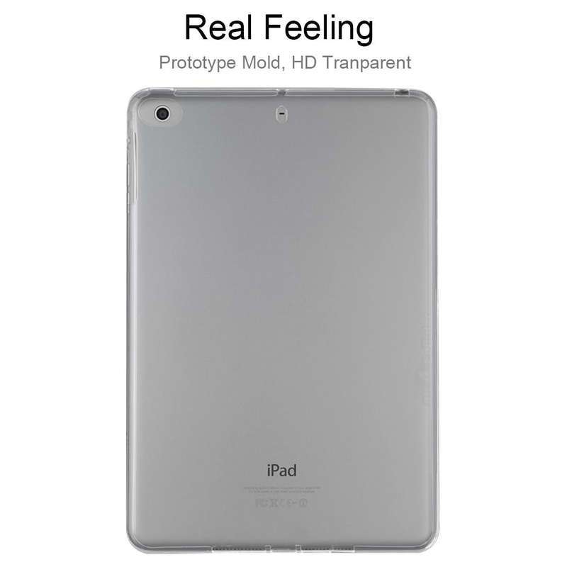 For iPad mini 4 / 5 0.75mm Ultrathin Transparent TPU Soft Protective Case