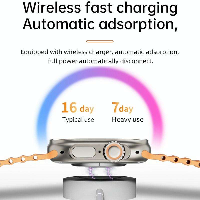WS-E9 Ultra 2.2 inch IP67 Waterproof Silicone Band Smart Watch, Support Heart Rate / NFC(Black)