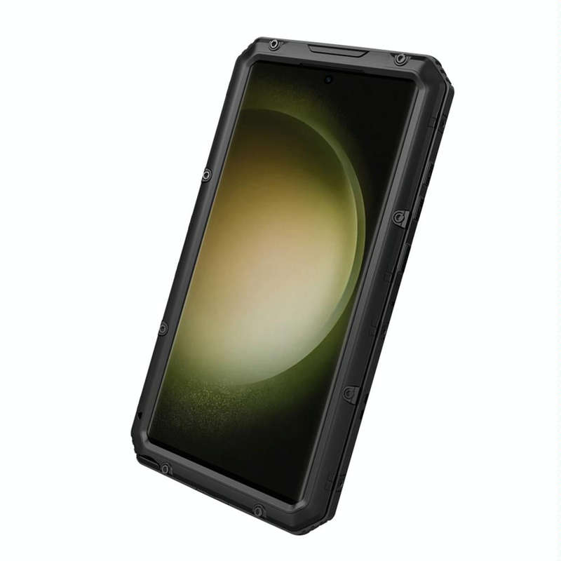 For Samsung Galaxy S23 Ultra 5G RedPepper Wolf 360 Full Body Rugged IP68 Waterproof Phone Case(Bl...