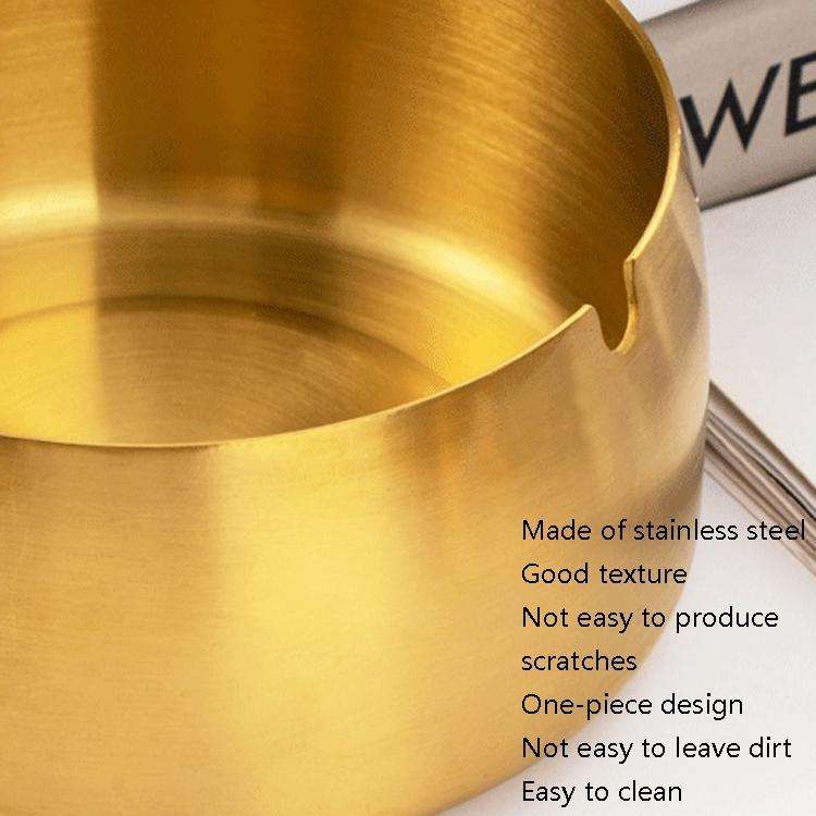 Thickened Stainless Steel Ashtray Windproof And Drop-Proof Ashtray, Specification: Extra Large(Co...