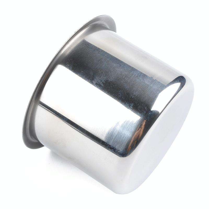 Stainless Steel Drop-in Cup Holder Table Drink Holder for RV Car Truck Camper, Size: 6.8 x 5.6cm