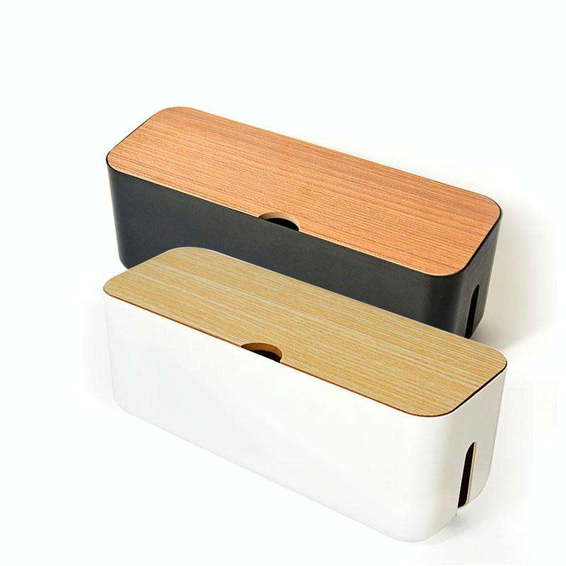Power Cable Storage Box Case Anti-dust Charger Socket Organizer Desktop Network Line Storage Bin(...