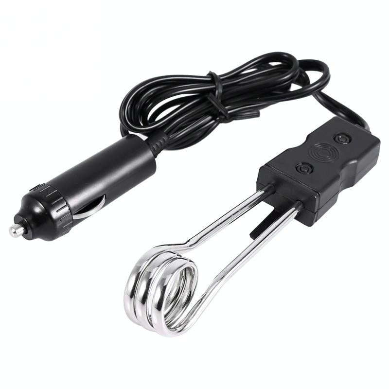 Portable 12V/24V Electric Car Boiled Immersion Water Heater Traveling Camping Picnic, Voltage:12V...