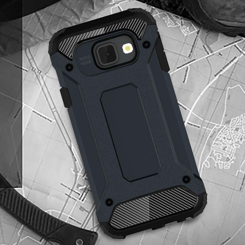 For Galaxy A3 (2016) / A310 Tough Armor TPU + PC Combination Case(Dark Blue)