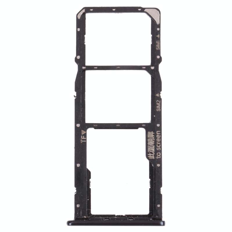 SIM Card Tray + SIM Card Tray + Micro SD Card Tray for Huawei Nova 2 Lite / Y7 Prime (2018) (Black)