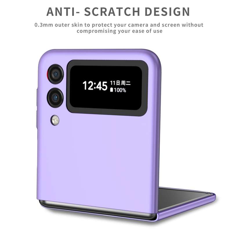 For Samsung Galaxy Z Flip4 Armor Foldable Phone Case(Purple)