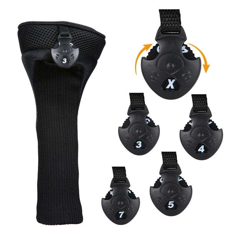 3 in 1 No.1 / No.3 / No.5 Clubs Protective Cover Golf Club Head Cover(Blue)