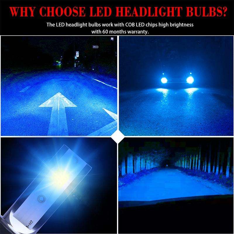 2 PCS H7 DC9-36V / 36W / 8000K / 6000LM IP68 Car / Motorcycle Mini COB LED Headlight Lamps / Fog ...