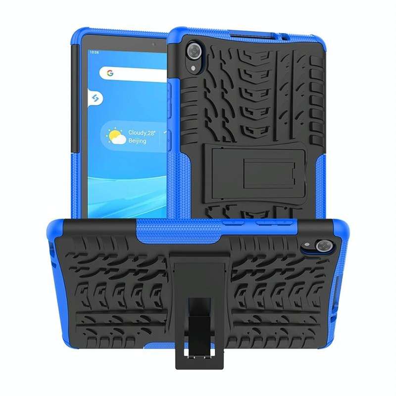 For Lenovo Tab M8 (2020) TB-8705F 8.0 inch Tire Texture Shockproof TPU+PC Protective Case with Ho...