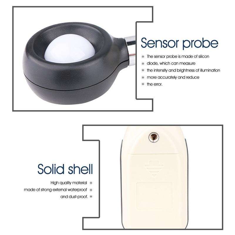 BENETECH Digital Light Lux Meter for Factory / School / House Various Occasion, Range: 0-200,000 ...