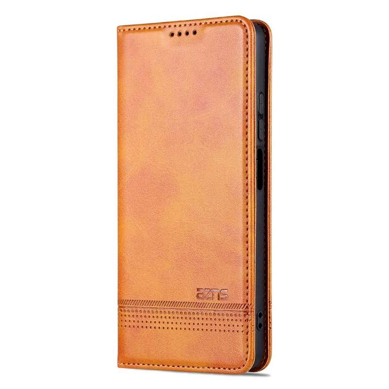 For Xiaomi Redmi Note 12 Pro 5G China / Note 12 Pro 5G+ China AZNS Magnetic Calf Texture Flip Lea...
