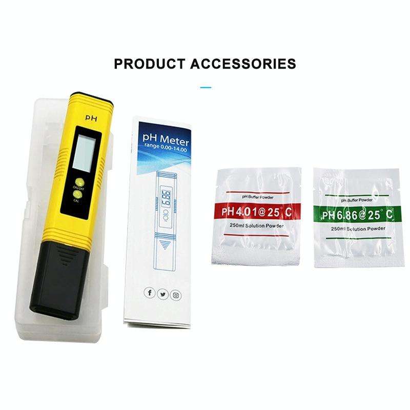Portable High-precision PH Test Pen PH Acidity Meter PH Water Quality Detection Instrument(Yellow)