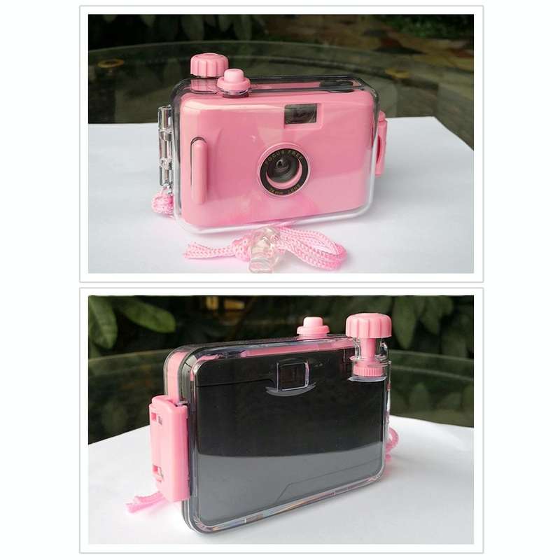 SUC4 5m Waterproof Retro Film Camera Mini Point-and-shoot Camera for Children (White)