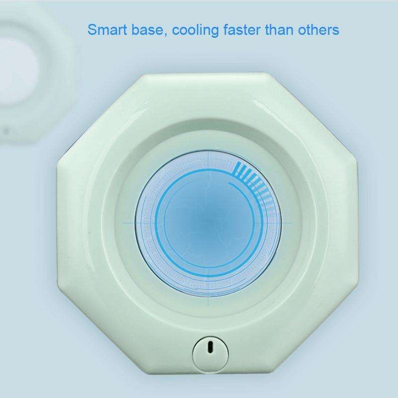 Fast Cooling Cup Mini Chilled Drinks Juice Desktop Quick-Freeze Cooling Drinks Cup, CN Plug(Green)