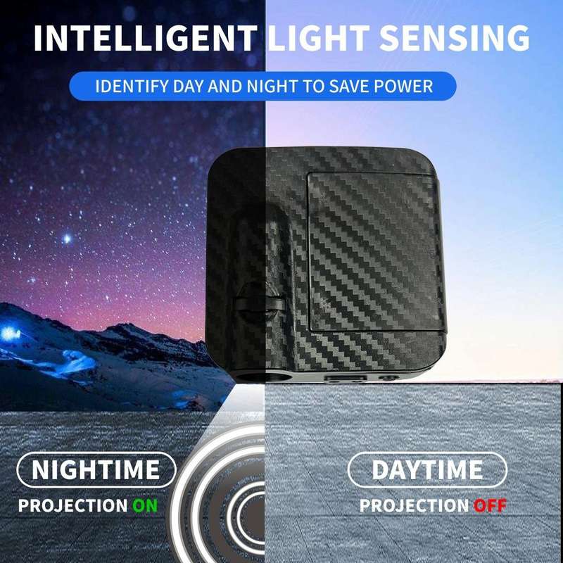 LED Infrared Induction Car Door Welcome Light Night Projection Ambient Light, Specification: Mode...