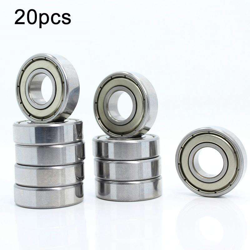 6001zz 20pcs Miniature Bearings Silent Deep Groove Ball Bearings