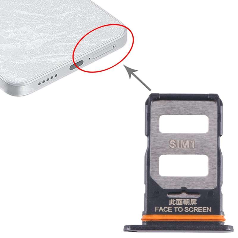 For Xiaomi Note 13 Pro SIM Card Tray + SIM Card Tray (Black)