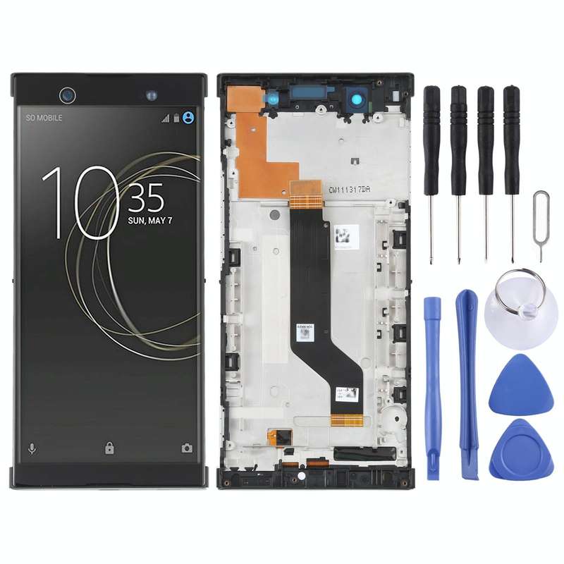 Original LCD Screen For Sony Xperia XA1 Ultra G3226 Digitizer Full Assembly with Frame(Black)