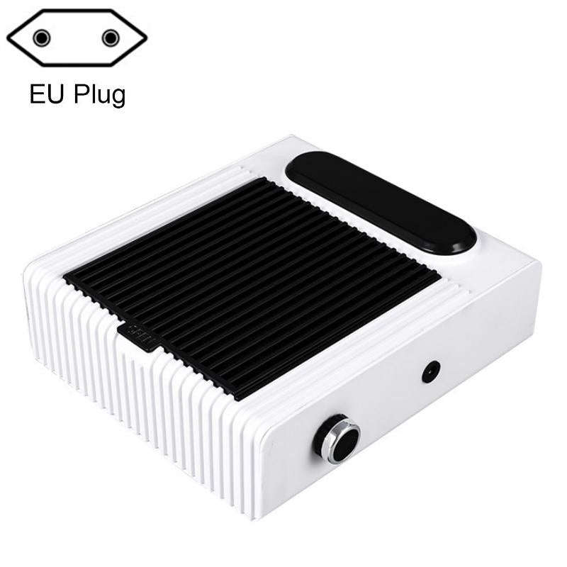 80W Adjustable Speed High Power Nail Vacuum Cleaner, Specification: EU Plug (White)