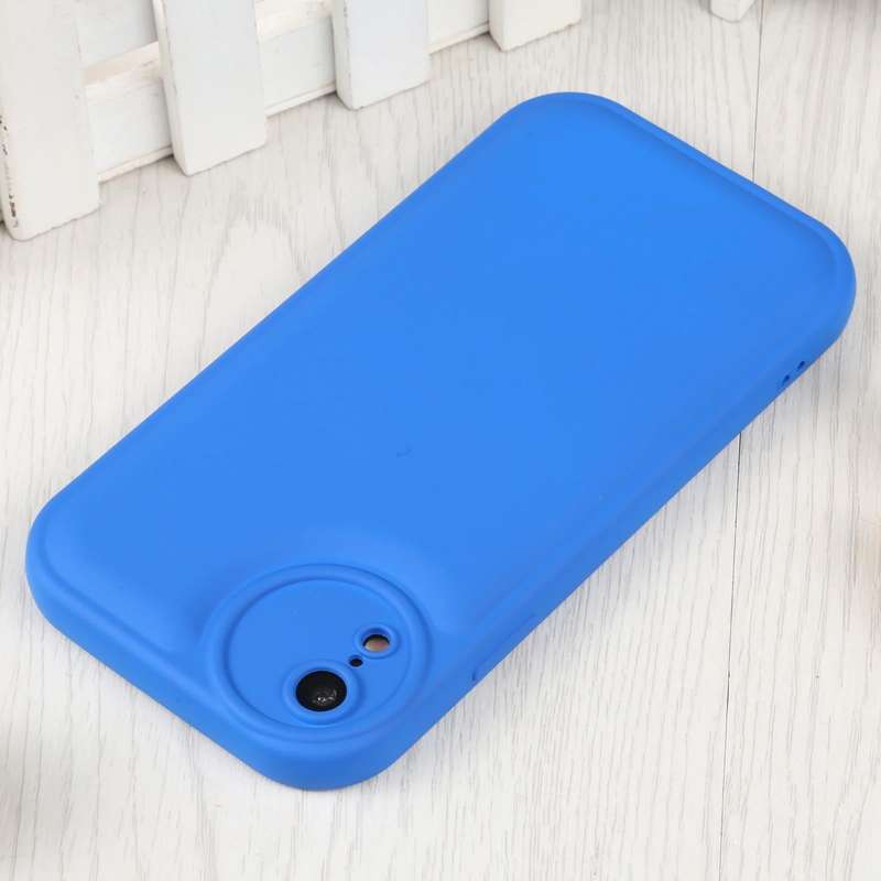 For iPhone XR Liquid Airbag Decompression Phone Case(Blue)
