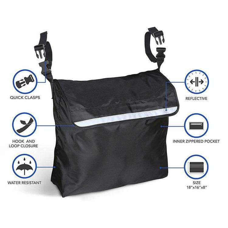 Storage Bag for Wheelchairs Disabled Car Storage Hanging Bag(Blue)
