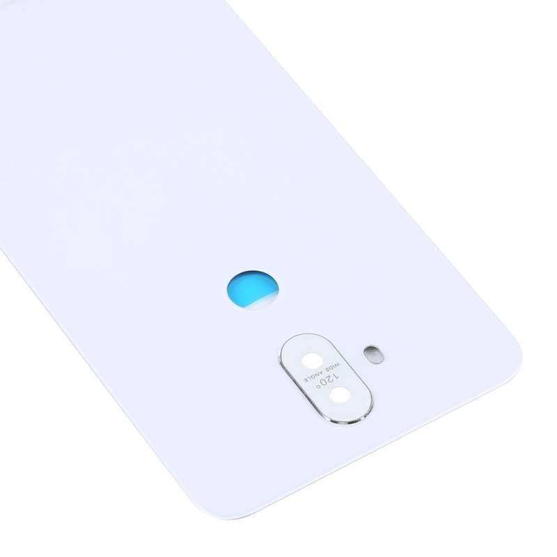 Grass Material Battery Back Cover With Camera Lens for Asus Zenfone 5 Lite ZC600KL(White)