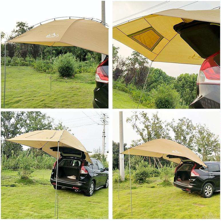 LADUTA Outdoor Self-Driving Tour Barbecue Camping Car Side Tent Car Tail Extension Tent Supplies(...