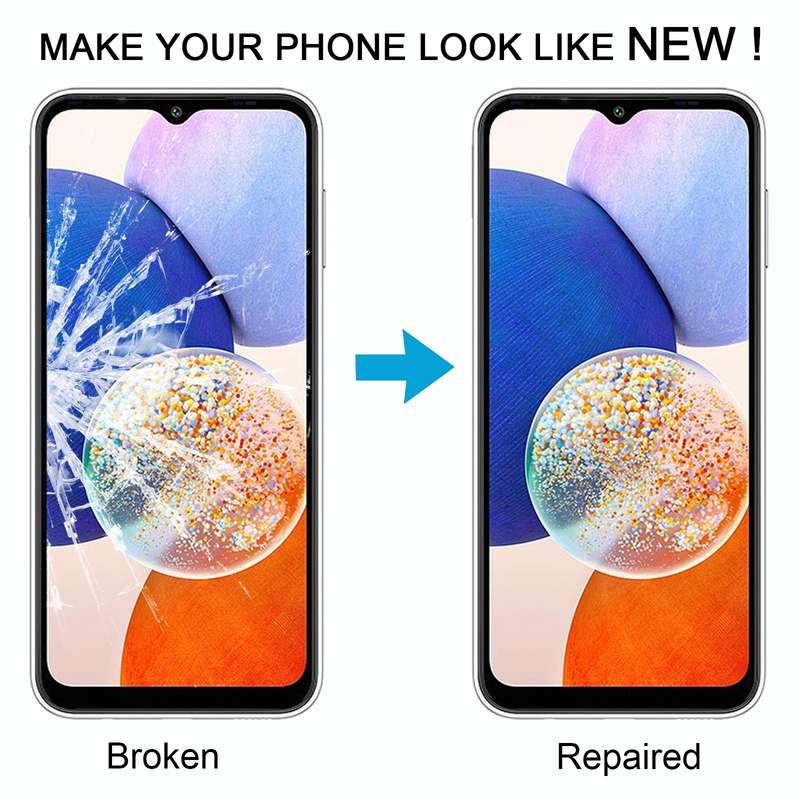 For Samsung Galaxy A14 5G SM-A146B 10pcs Front Screen Outer Glass Lens with OCA Optically Clear A...