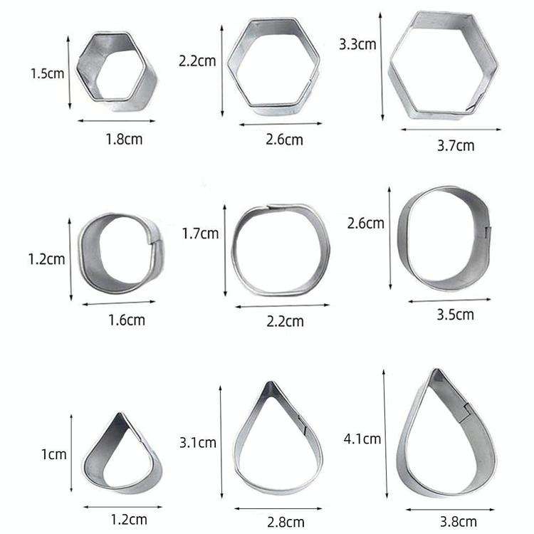 30 PCS / Set Stainless Steel Biscuit Mold