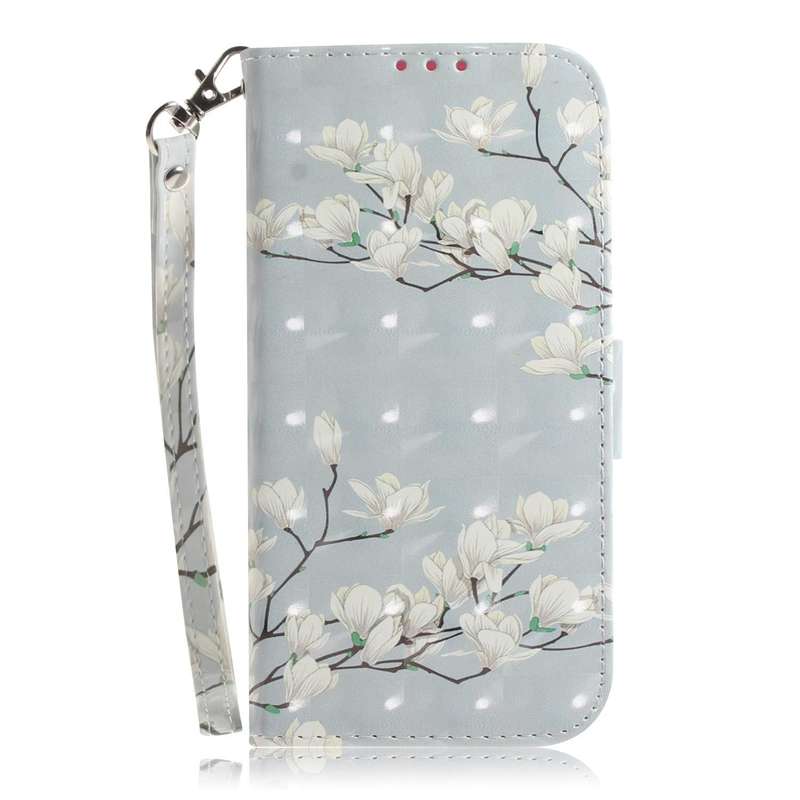 For Samsung Galaxy A33 5G 3D Colored Horizontal Flip Leather Phone Case(Magnolia)