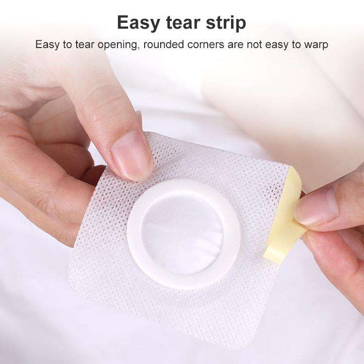 100 PCS 043 Square Breathable Non-woven Fabric Adhesive Wound Dressing Pad, Size:5 x 5 x 1.5cm(Wh...