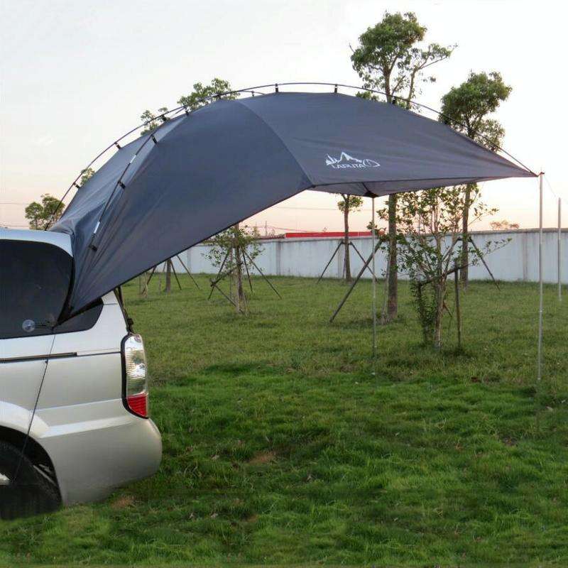 LADUTA Outdoor Self-Driving Tour Barbecue Camping Car Side Tent Car Tail Extension Tent Supplies(...