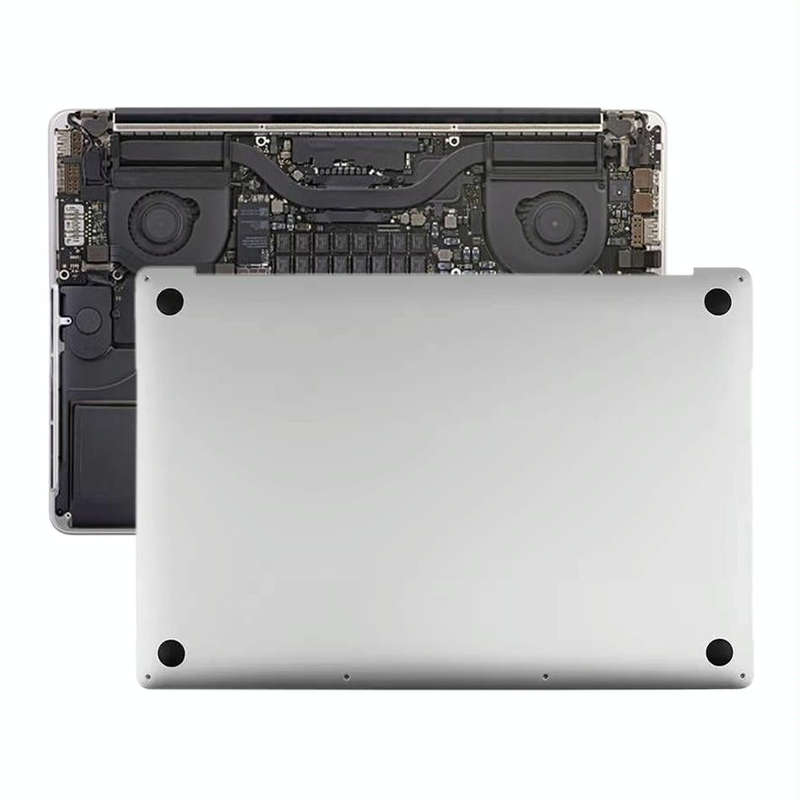 Bottom Cover Case for Macbook Pro Retina 13.3 inch A1989 2018 2019 EMC3214 EMC3358(Silver)