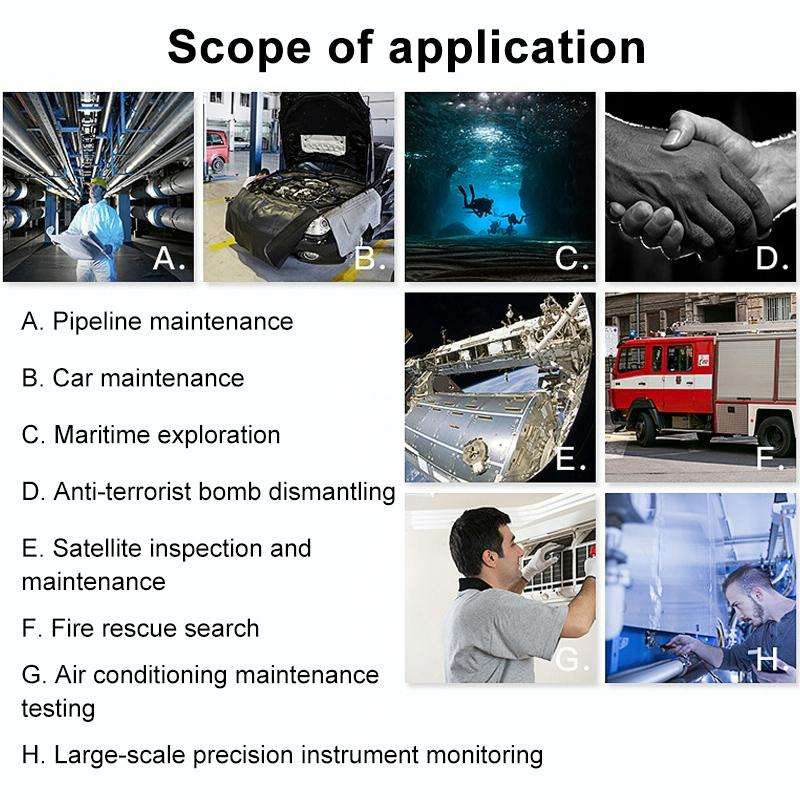 F99 HD Mobile Phone Endoscope, 8mm Waterproof Pipe Endoscope, Wifi Version, Hardwire, Length: 2m ...