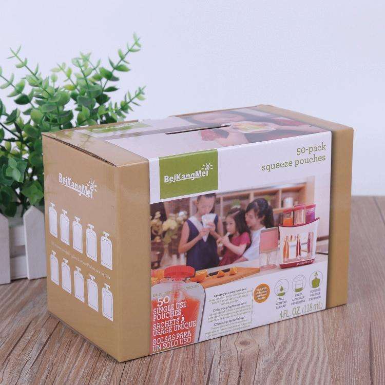 50 PCS Puree Extruder Squeeze Pouch Food Distribution Storage Bag, Compatible with HC14554 Food D...