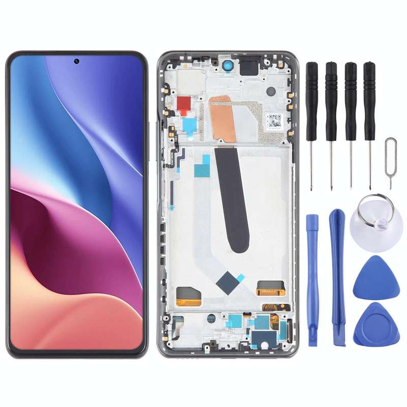 OLED LCD Screen For Xiaomi Redmi K40 Pro+ Digitizer Full Assembly with Frame(Black)