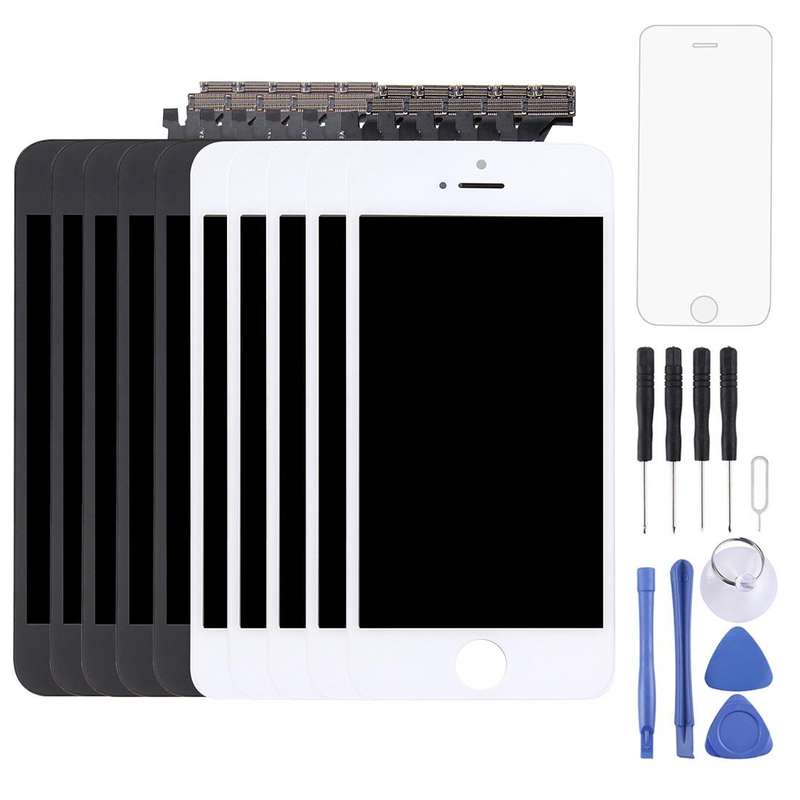 5 PCS Black + 5 PCS White TFT LCD Screen for iPhone 5 with Digitizer Full Assembly