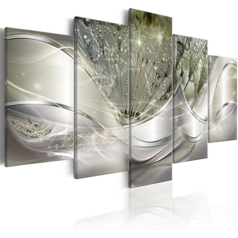 Sofa Background Wall Decorative Painting Hanging Paintings Frameless, Size: 20x50cm(Green)