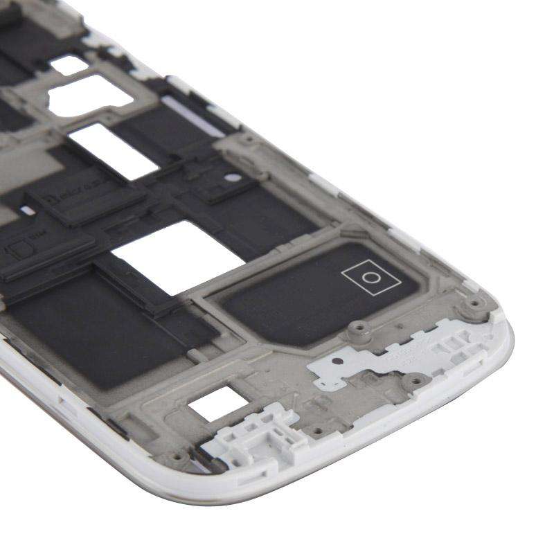 For Galaxy S4 Mini / i9195 LCD Middle Board with Button Cable (White)
